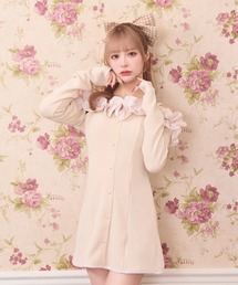 LAFARY（ラファリー）の「ギンガムオフショルカットワンピース（ワンピース）」