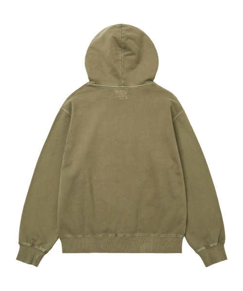 PHYPS MOTORCYCLE（フィップスモーターサイクル）の「Pigment Racing Bear Hoodie Khaki（パーカー・レディース・その他・X-LARGE/SMALL/MEDIUM/LARGE）」の2枚目の写真