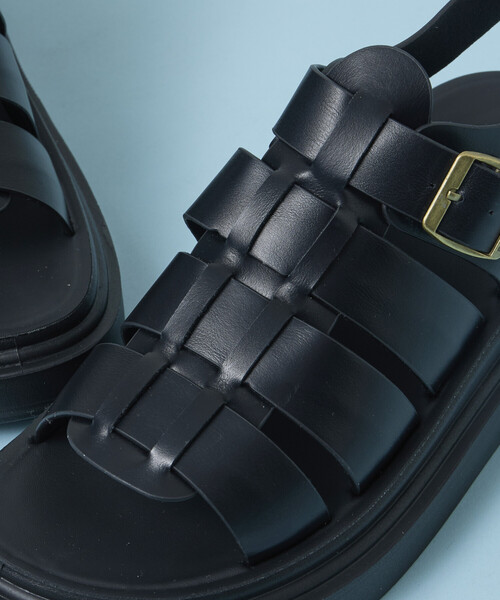 FREAK'S STORE（フリークスストア）の「限定展開 レザレット グルカサンダル / プラットフォームソール（サンダル・メンズ・チャコールグレー/ブラック/その他・23.0cm/24.0cm/25.0cm/26.0cm/27.0cm/28.0cm）」の9枚目の写真