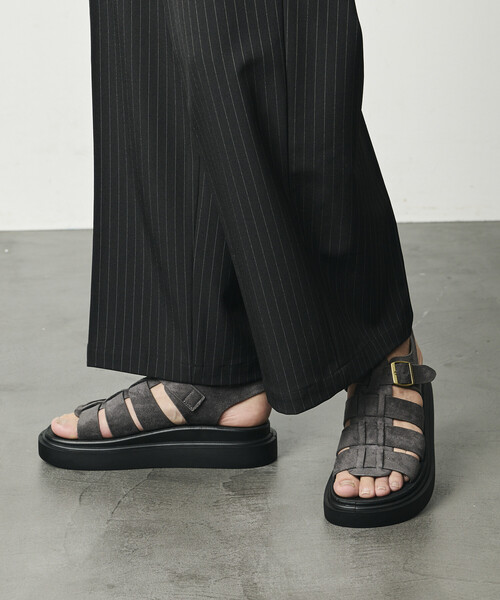 FREAK'S STORE（フリークスストア）の「限定展開 レザレット グルカサンダル / プラットフォームソール（サンダル・メンズ・チャコールグレー/ブラック/その他・23.0cm/24.0cm/25.0cm/26.0cm/27.0cm/28.0cm）」の22枚目の写真
