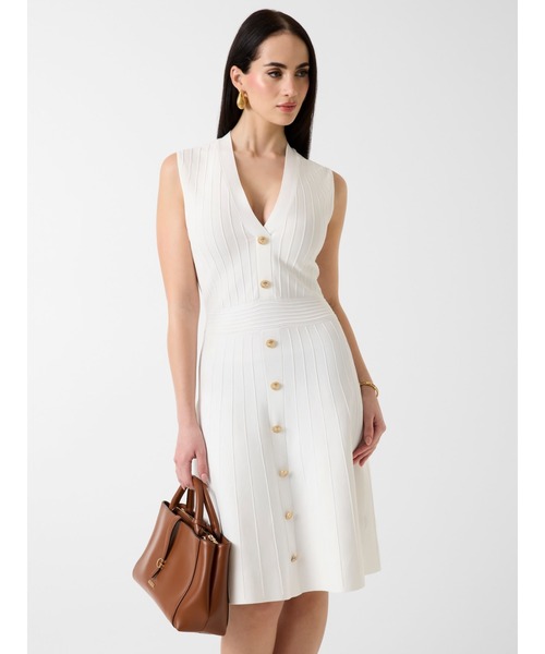 Guess(ゲス)の「AMBER Sweater Dress ワンピース ドレス(ワンピース・レディース・クリーム・SMALL)」の1枚目の写真