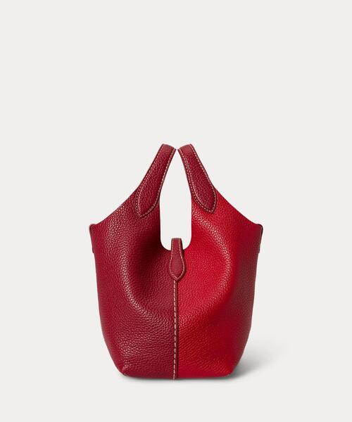 POLO RALPH LAUREN（ポロ ラルフ ローレン）の「Polo Play レザー スモール トート & クロスボディ（トートバッグ・レディース・レッド・ONE）」の8枚目の写真