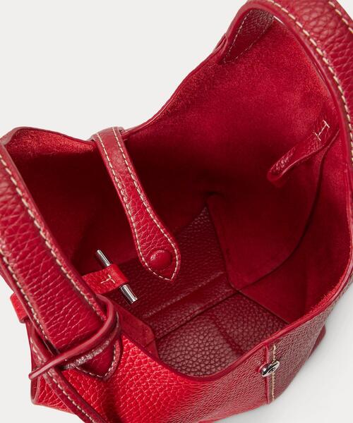 POLO RALPH LAUREN（ポロ ラルフ ローレン）の「Polo Play レザー スモール トート & クロスボディ（トートバッグ・レディース・レッド・ONE）」の7枚目の写真