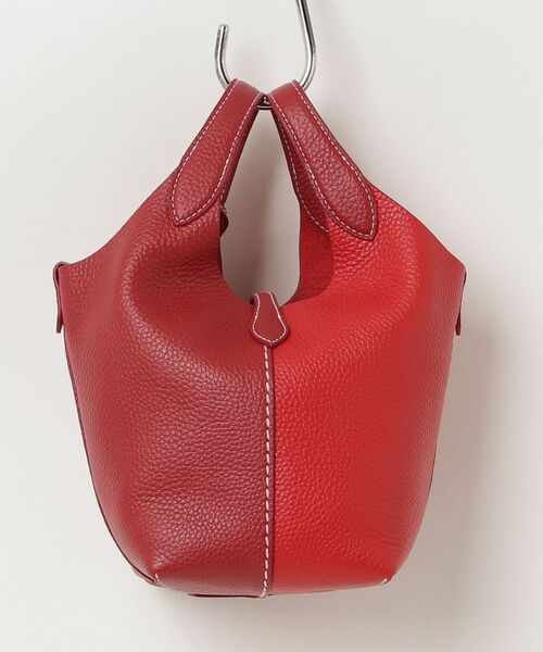 POLO RALPH LAUREN（ポロ ラルフ ローレン）の「Polo Play レザー スモール トート & クロスボディ（トートバッグ・レディース・レッド・ONE）」の2枚目の写真