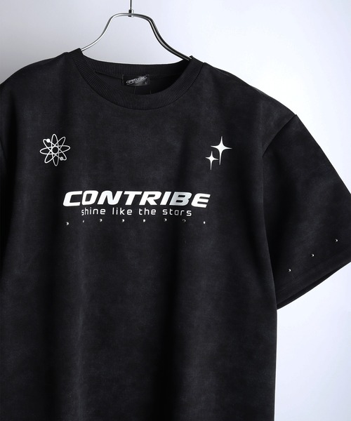 WESTSEA(ウエストシー)の「ヴィンテージライク スタッズ ロゴプリント 半袖Tシャツ(Tシャツ/カットソー・メンズ・ブラック/ワイン・L/M)」の5枚目の写真