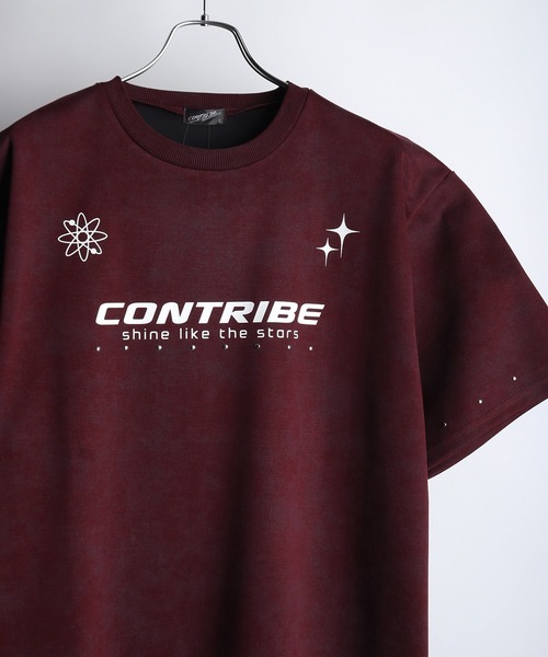 WESTSEA(ウエストシー)の「ヴィンテージライク スタッズ ロゴプリント 半袖Tシャツ(Tシャツ/カットソー・メンズ・ブラック/ワイン・L/M)」の8枚目の写真
