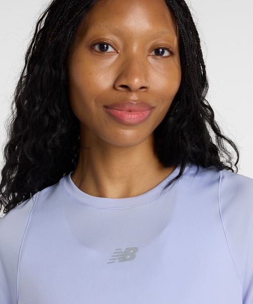 NEW BALANCE(ニューバランス)の「インフィニティプロペルTシャツ(Tシャツ/カットソー・レディース・アクア/ライトパープル・LARGE/X-LARGE/SMALL/MEDIUM)」の10枚目の写真