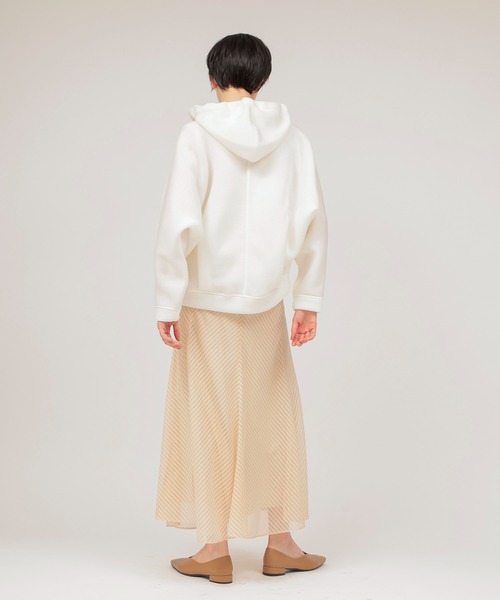 DRESSLAVE(ドレスレイブ)の「sheer stripe panel flare skirt(シアーストライプパネルフレアスカート)(スカート・レディース・ホワイト・38)」の11枚目の写真