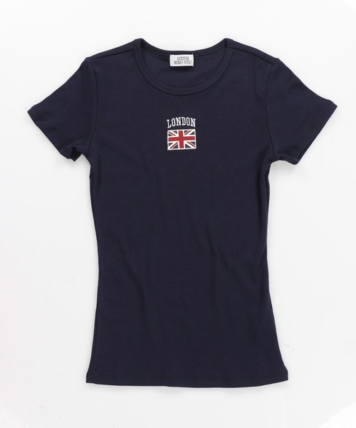 SPINNS(スピンズ)の「半袖ピタTシャツ/ユニオンジャック(Tシャツ/カットソー・レディース・ピンク/ネイビー/オフホワイト/グレー・ONESIZE)」の10枚目の写真