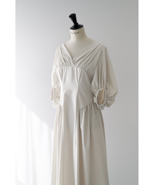 Gathered Sleeve Dress（ワンピース）｜Her lip to（ハーリップトゥー