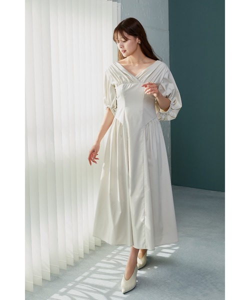 Gathered Sleeve Dress（ワンピース）｜Her lip to（ハーリップトゥー
