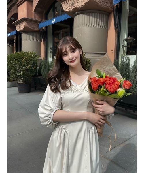 Gathered Sleeve Dress（ワンピース）｜Her lip to（ハーリップトゥー