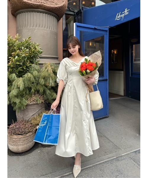Gathered Sleeve Dress（ワンピース）｜Her lip to（ハーリップトゥー