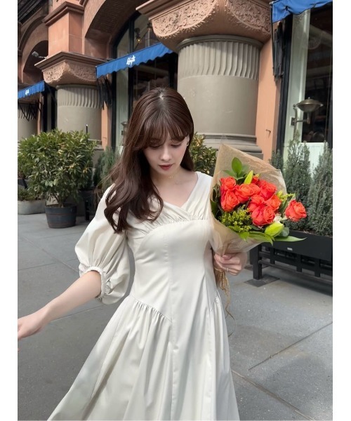 Gathered Sleeve Dress（ワンピース）｜Her lip to（ハーリップトゥー