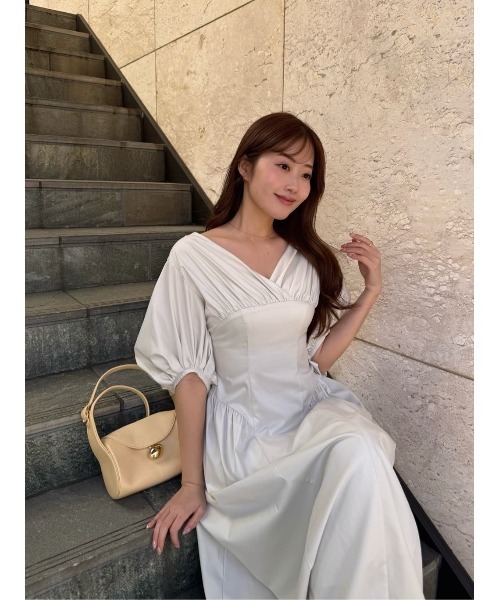 Gathered Sleeve Dress（ワンピース）｜Her lip to（ハーリップトゥー