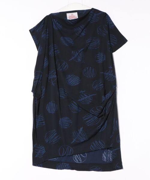 SCRIBBLE DOTS JERSEYﾄﾞﾚｰﾌﾟﾄﾞﾚｽ（ワンピース）｜Vivienne Westwood