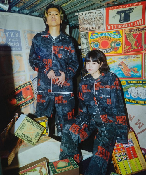 over print(オーバープリント)の「overprint/オーバープリント/LOUNGE SHIRT/日本燐寸工業会(シャツ/ブラウス・レディース・ブラック・XL)」の17枚目の写真