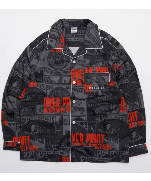 over print(オーバープリント)の「overprint/オーバープリント/LOUNGE SHIRT/日本燐寸工業会(シャツ/ブラウス・レディース・ブラック・XL)」の20枚目の写真