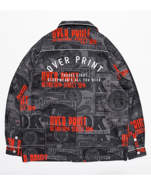 over print(オーバープリント)の「overprint/オーバープリント/LOUNGE SHIRT/日本燐寸工業会(シャツ/ブラウス・レディース・ブラック・XL)」の2枚目の写真