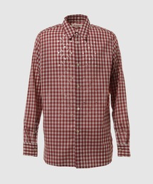 HEART HOLE PLAID SHIRT