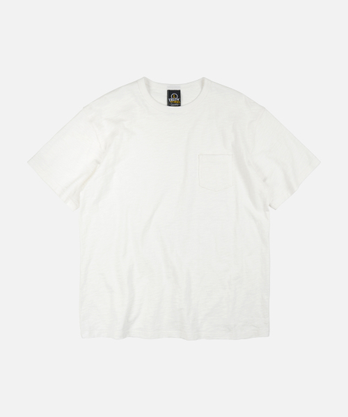 FRIZMWORKS(フリズムワークス)の「SLUB POCKET HALF TEE _ WHITE(Tシャツ/カットソー・メンズ・その他・MEDIUM/LARGE/X-LARGE/SMALL)」の1枚目の写真