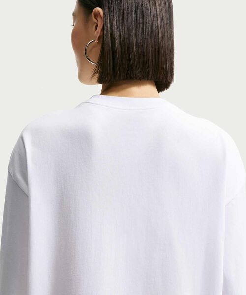 NIKE(ナイキ)の「ナイキ スポーツウェア ウィメンズ ロングスリーブ Tシャツ / Nike Sportswear Women's Long-Sleeve T-Shirt IR6977-100 White(Tシャツ/カットソー・レディース・ホワイト・L/M/XS/XL/S)」の5枚目の写真
