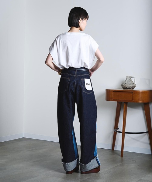Champion(チャンピオン)の「【Champion別注】ROSEBUD x champion FRENCH SLEEVE TEE(Tシャツ/カットソー・レディース・ライトグリーン/ホワイト/ブラック/パープル・M/S)」の10枚目の写真
