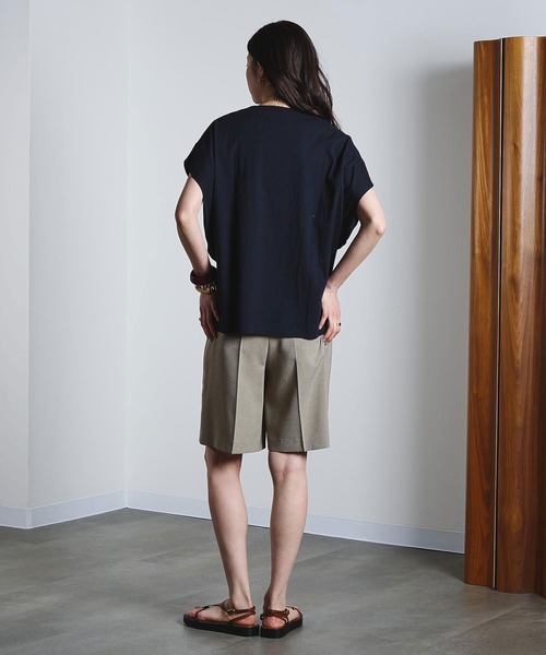 Champion(チャンピオン)の「【Champion別注】ROSEBUD x champion FRENCH SLEEVE TEE(Tシャツ/カットソー・レディース・ライトグリーン/ホワイト/ブラック/パープル・M/S)」の17枚目の写真