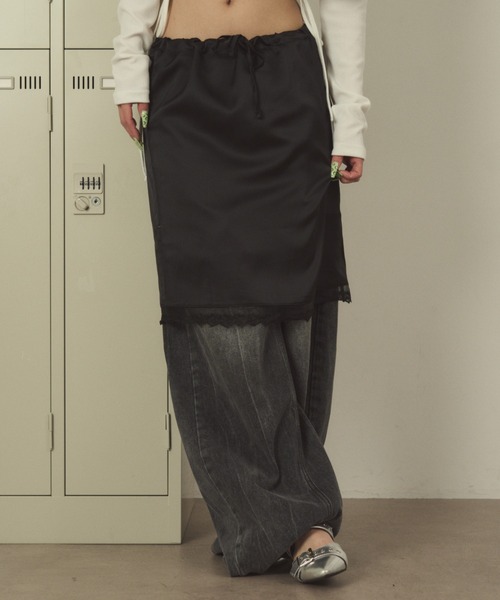 dispark(ディスパーク)の「DISPARK/【26年春夏新作】ペチコート(スカート・レディース・ホワイト/ブラック・FREE)」の9枚目の写真