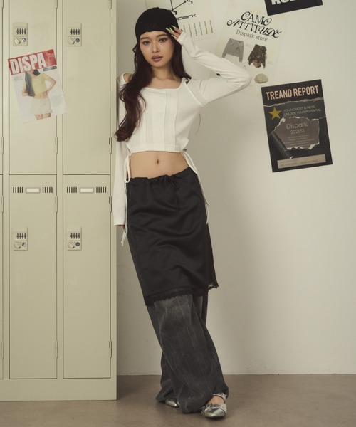 dispark(ディスパーク)の「DISPARK/【26年春夏新作】ペチコート(スカート・レディース・ホワイト/ブラック・FREE)」の7枚目の写真