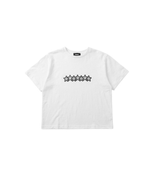 MSG(エムエスジー)の「グラフィックプリント半袖スラブTシャツ ボーダー(Tシャツ/カットソー・メンズ・ブラック/ホワイト/ブラック系/バイオレット/ライトブルー・M/S/XL/L)」の19枚目の写真