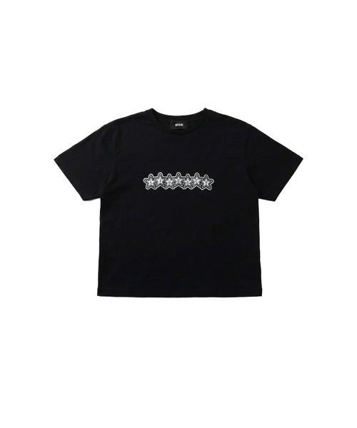 MSG(エムエスジー)の「グラフィックプリント半袖スラブTシャツ ボーダー(Tシャツ/カットソー・メンズ・ブラック/ホワイト/ブラック系/バイオレット/ライトブルー・M/S/XL/L)」の18枚目の写真
