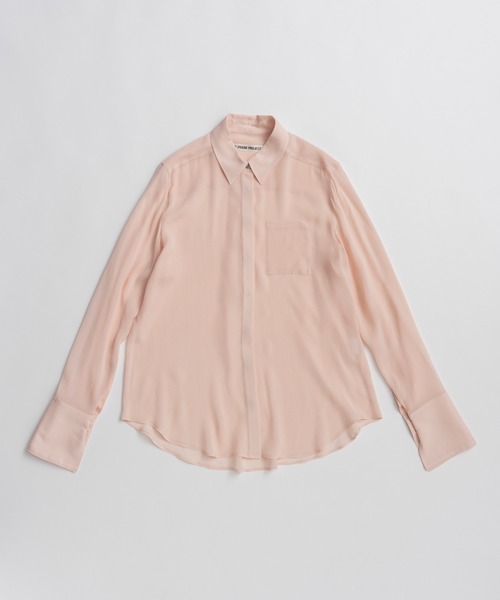 PRANK PROJECT（プランクプロジェクト）の「【2026Summer Pre-Order】シルクライクモチーフシャツ / Silk-Like Motif Shirt（シャツ/ブラウス・レディース・ピンク/ホワイト/ブラック・FREE）」の18枚目の写真