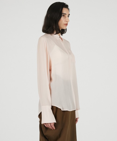 PRANK PROJECT（プランクプロジェクト）の「【2026Summer Pre-Order】シルクライクモチーフシャツ / Silk-Like Motif Shirt（シャツ/ブラウス・レディース・ピンク/ホワイト/ブラック・FREE）」の16枚目の写真