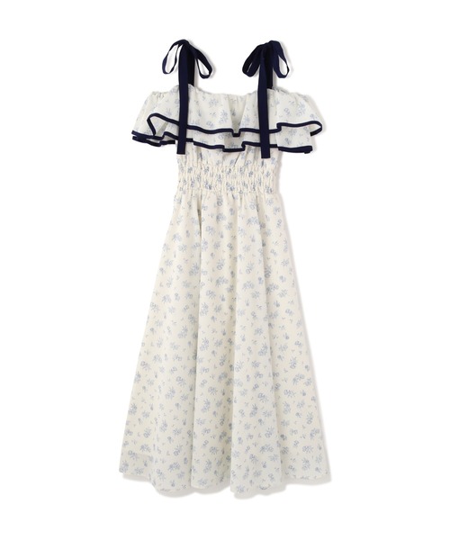 JILL by JILL STUART（ジルバイジルスチュアート）の「パイピングフリルキャミワンピース（ワンピース・レディース・ブラック系その他/ブルー系その他/ホワイト系その他・FREE）」の14枚目の写真