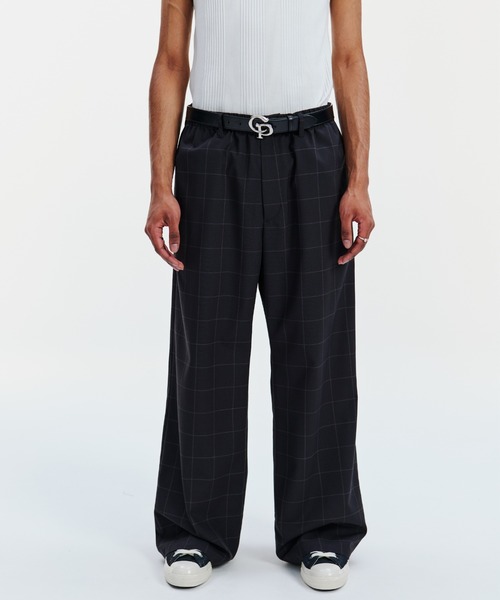 COOTIE PRODUCTIONS(クーティープロダクションズ)の「T/W Square Leg Easy Pants(スラックス・メンズ・チェック・LARGE/MEDIUM/X-LARGE/SMALL)」の2枚目の写真