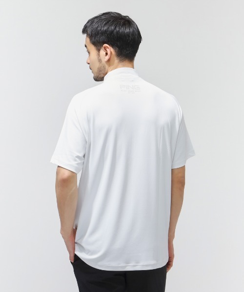 PING（ピン）の「ピン  テラカノコ半袖ハイネックシャツ（Tシャツ/カットソー・メンズ・ベージュ/ホワイト/ブラック・M/L/LL）」の13枚目の写真