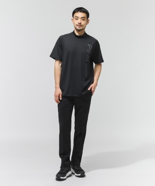PING（ピン）の「ピン  テラカノコ半袖ハイネックシャツ（Tシャツ/カットソー・メンズ・ベージュ/ホワイト/ブラック・M/L/LL）」の11枚目の写真