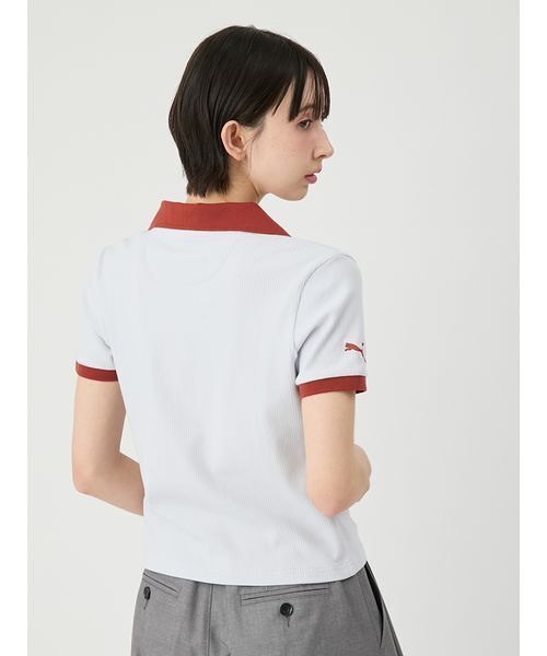 LILY BROWN(リリーブラウン)の「【LILY BROWN×PUMA】リブポロシャツ(ポロシャツ・レディース・サックスブルー/アイボリー・F)」の7枚目の写真