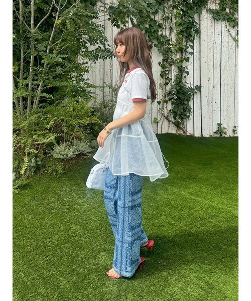 LILY BROWN(リリーブラウン)の「【LILY BROWN×PUMA】リブポロシャツ(ポロシャツ・レディース・サックスブルー/アイボリー・F)」の15枚目の写真