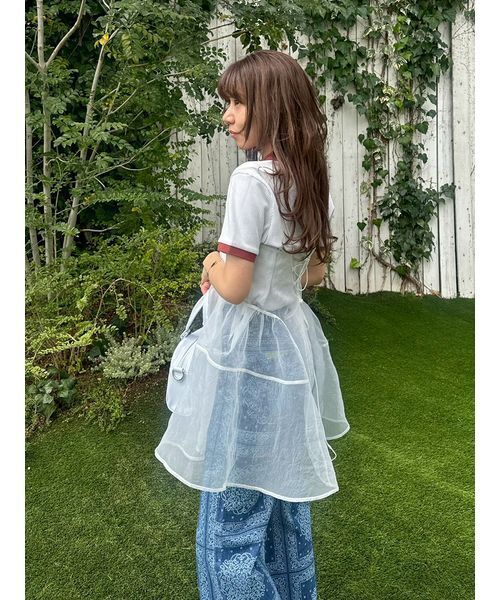 LILY BROWN(リリーブラウン)の「【LILY BROWN×PUMA】リブポロシャツ(ポロシャツ・レディース・サックスブルー/アイボリー・F)」の17枚目の写真