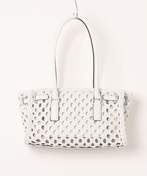MICHAEL KORS(マイケルコース)の「HAMILTON ハンドウーヴン サッチェル スモール(ショルダーバッグ・レディース・ホワイト系・FREE)」の6枚目の写真