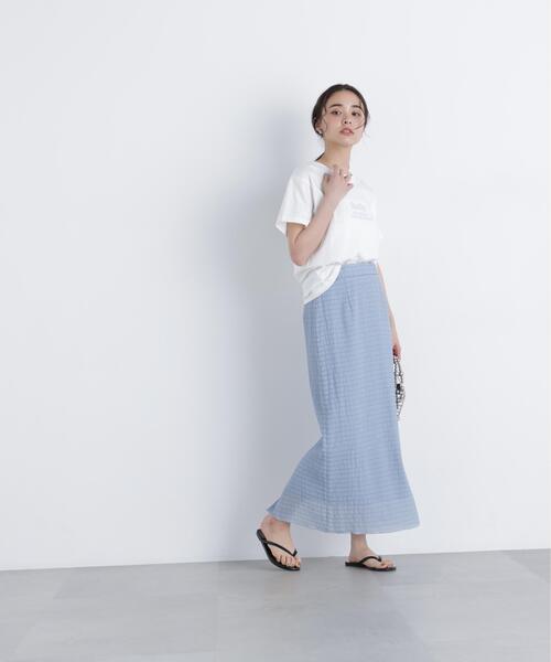 N.（N. Natural Beauty Basic）（エヌエヌナチュラルビューティーベーシック）の「シアーシャーリングセットアップ（ワンピース・レディース・グレー/ブルー・P/S/MEDIUM）」の18枚目の写真