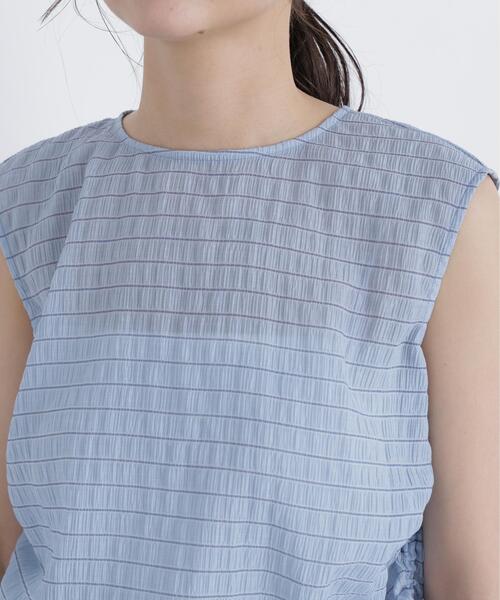 N.（N. Natural Beauty Basic）（エヌエヌナチュラルビューティーベーシック）の「シアーシャーリングセットアップ（ワンピース・レディース・グレー/ブルー・P/S/MEDIUM）」の22枚目の写真