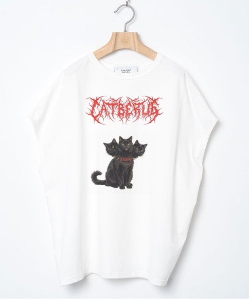 BEDSIDEDRAMA(ベットサイドドラマ)の「CATBERUS Dress Tee(Tシャツ/カットソー・レディース・ピンク/ホワイト/ブラック・1)」の7枚目の写真