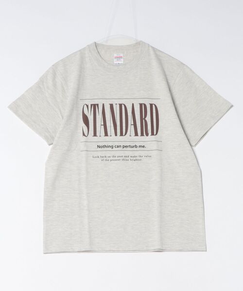 Scrap Book（スクラップブック）の「【Scrap Book】STANDARD-T（Tシャツ/カットソー・レディース・グレー/ブラック・M）」の5枚目の写真