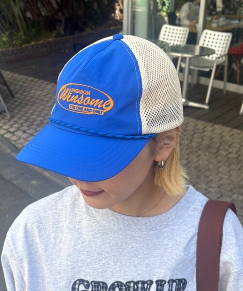 CIAOPANIC TYPY(チャオパニックティピー)の「【UNISEX】トラッカーメッシュキャップ(キャップ・レディース・ネイビー/ブルー/チャコールグレー・ONE SIZE)」の3枚目の写真