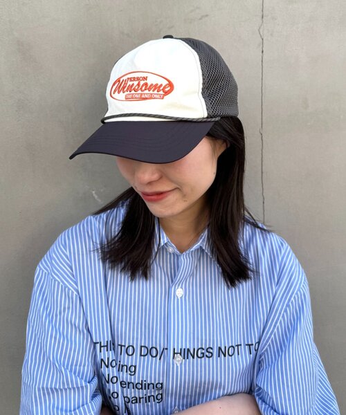 CIAOPANIC TYPY(チャオパニックティピー)の「【UNISEX】トラッカーメッシュキャップ(キャップ・レディース・ネイビー/ブルー/チャコールグレー・ONE SIZE)」の17枚目の写真