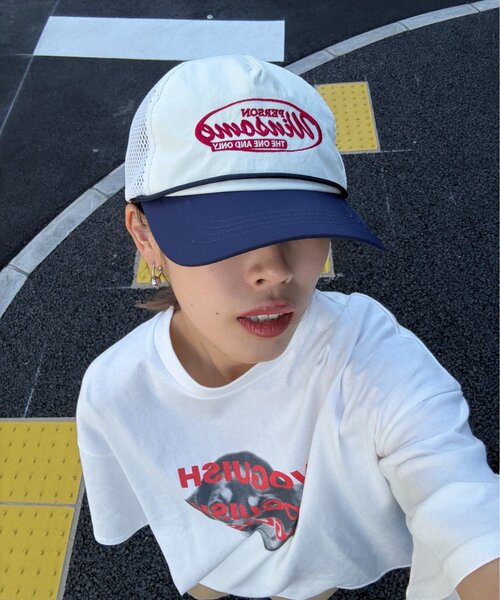 CIAOPANIC TYPY(チャオパニックティピー)の「【UNISEX】トラッカーメッシュキャップ(キャップ・レディース・ネイビー/ブルー/チャコールグレー・ONE SIZE)」の5枚目の写真