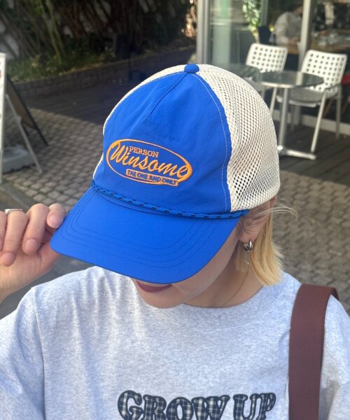 CIAOPANIC TYPY(チャオパニックティピー)の「【UNISEX】トラッカーメッシュキャップ(キャップ・レディース・ネイビー/ブルー/チャコールグレー・ONE SIZE)」の6枚目の写真